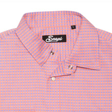 Load image into Gallery viewer, "Snaps" Gingham Short Sleeve Pearl Snap Men's Shirt