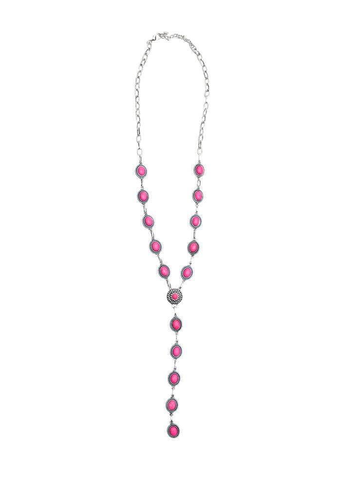 West & Co. Pink Lariat Necklace