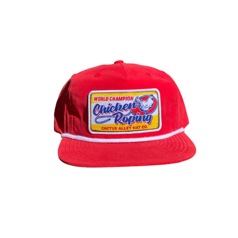 Cactus Alley Red Chicken Roping Cap