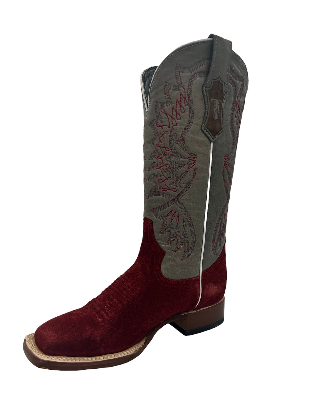 Tanner Mark Red Roughout Ladies' Boot