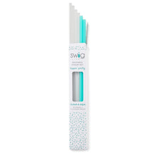 Load image into Gallery viewer, Swig Clear & Aqua Reusable Tall Straw Set