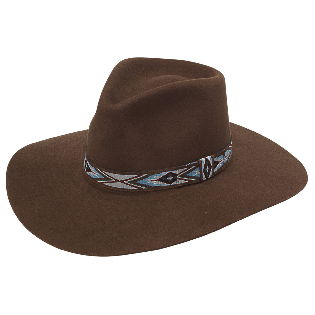 Twister Brown Pinch Front Ladies' Felt Hat