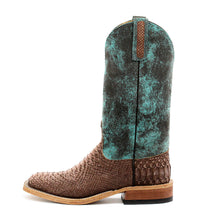 Load image into Gallery viewer, Anderson Bean Exclusive Chocolate Buffed Python Men's Boot