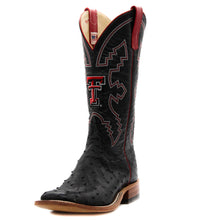 Load image into Gallery viewer, Anderson Bean Exclusive Texas Tech Black Full Quill Ostrich Men's Boot