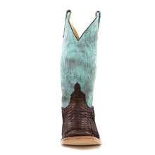 Load image into Gallery viewer, Anderson Bean Exclusive Chocolate Buffed Python Men's Boot