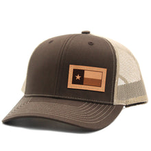 Load image into Gallery viewer, Dally Up TX Flag Leather Patch Cap
