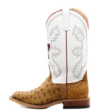 Load image into Gallery viewer, Anderson Bean Texas Tech Exclusive Umber Bruciato Full Quill Ostrich Men's Boot