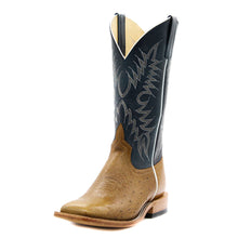 Load image into Gallery viewer, HorsePower Top Hand Antique Saddle Smooth Ostrich Men's Boot