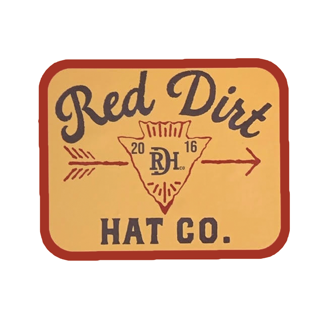 Red Dirt Hat Co Mineral Water Sticker