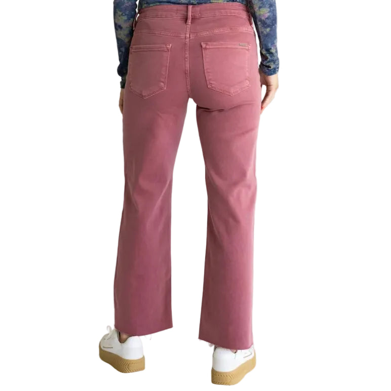 Risen Straight Ankle Raw Hem Ladies' Jean