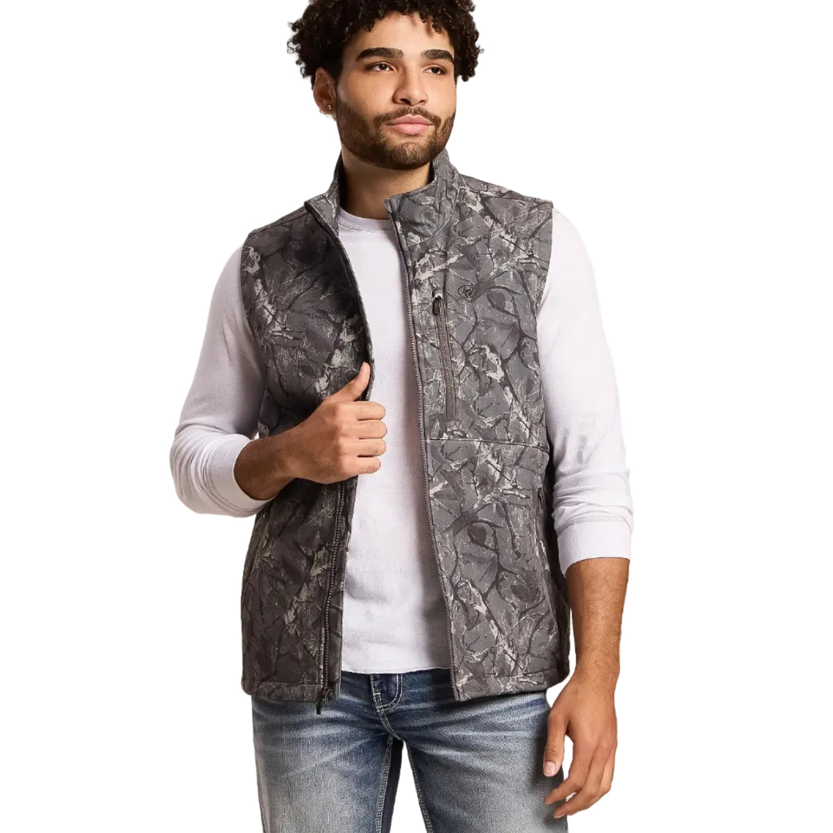 Ariat Men's Logo Softshell Camo Vest