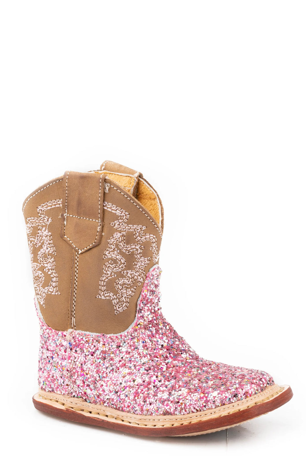 Roper Infant Pink Glitter Boots
