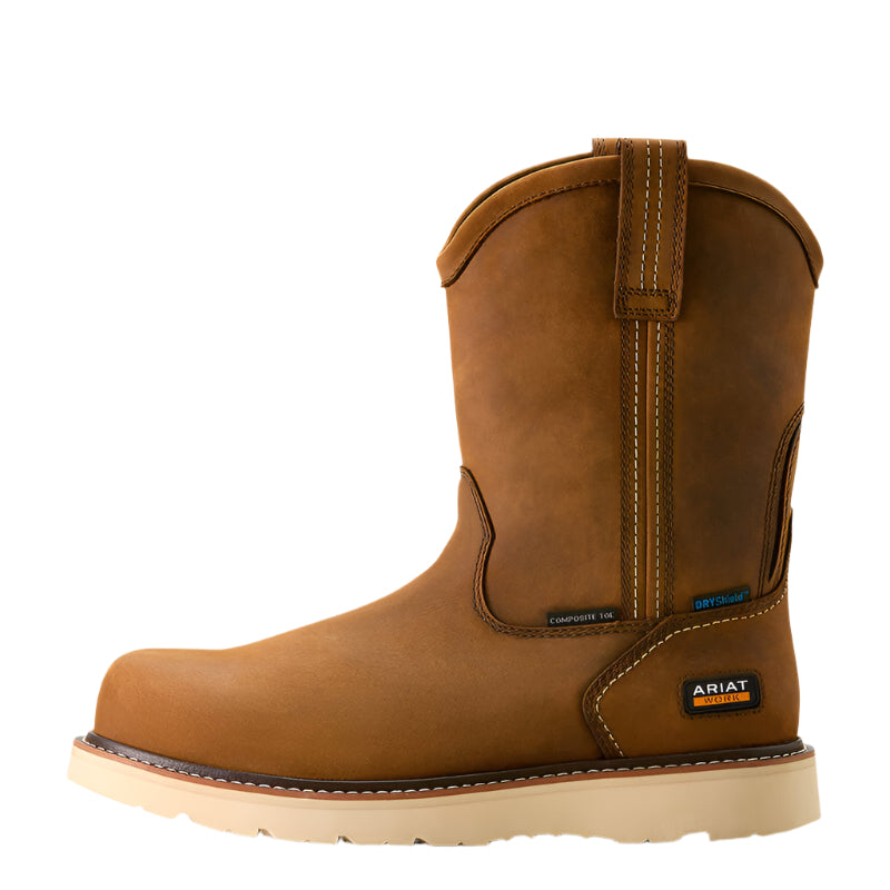 Ariat Rebar Wedge Pull-On Waterproof Composite Toe Men's Work Boot