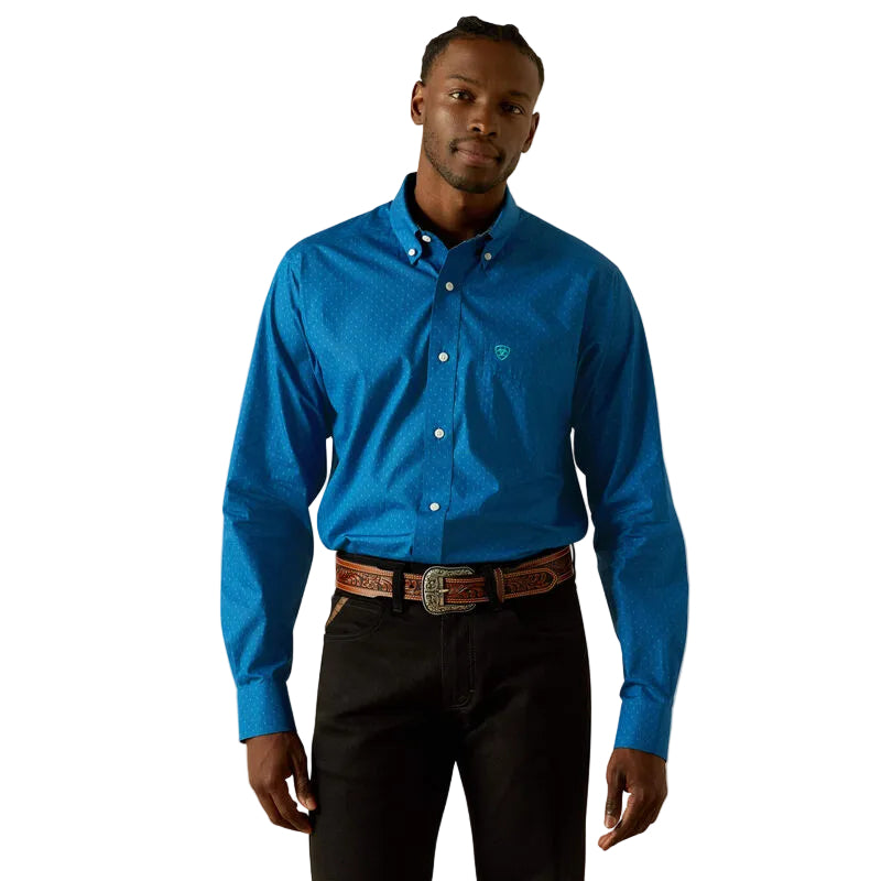 Ariat Wrinkle Free Fitted Men's Button Down Shirt