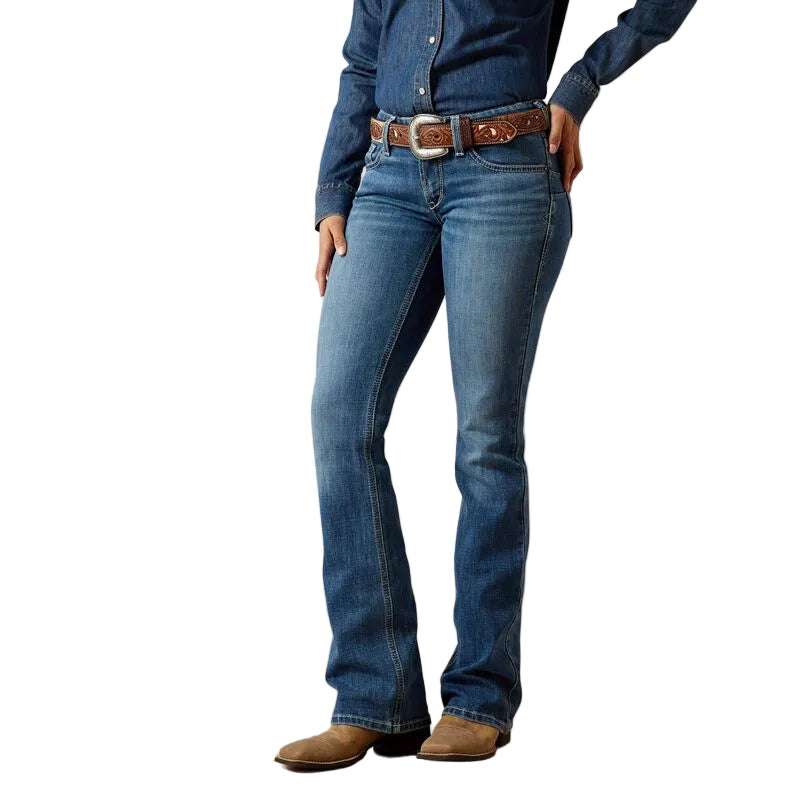 Ariat Ladies" Mid Rise Aisha Boot Cut Jeans