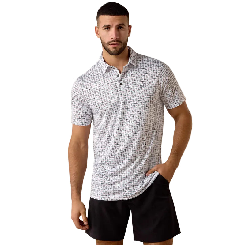 Ariat All Over Print Men's Fitted Polo Shirt