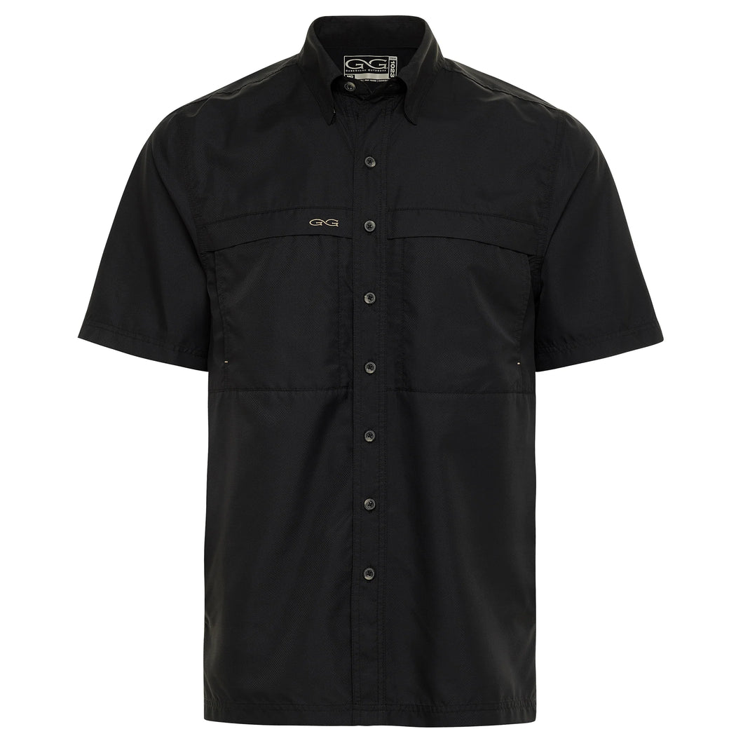 GameGuard Caviar Short Sleeve Microfiber Button Down Men's Shirt
