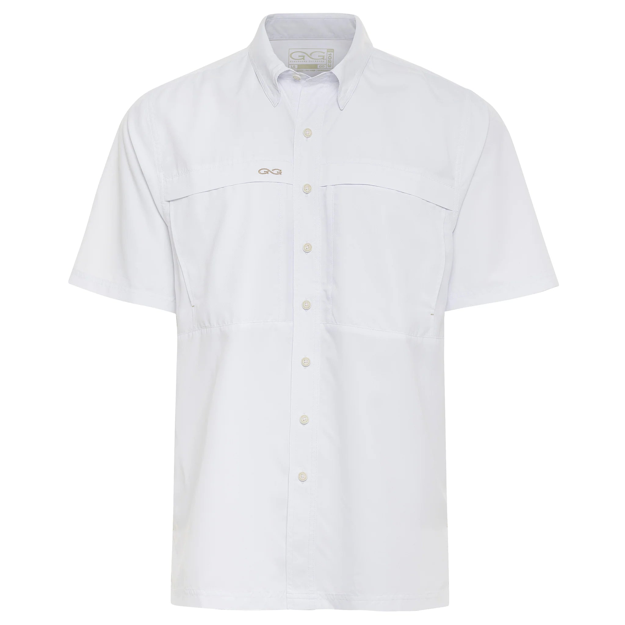 GameGuard White Short Sleeve Microfiber Button Down Men's Shirt – Dollar  Western Wear, image size:2048x2048