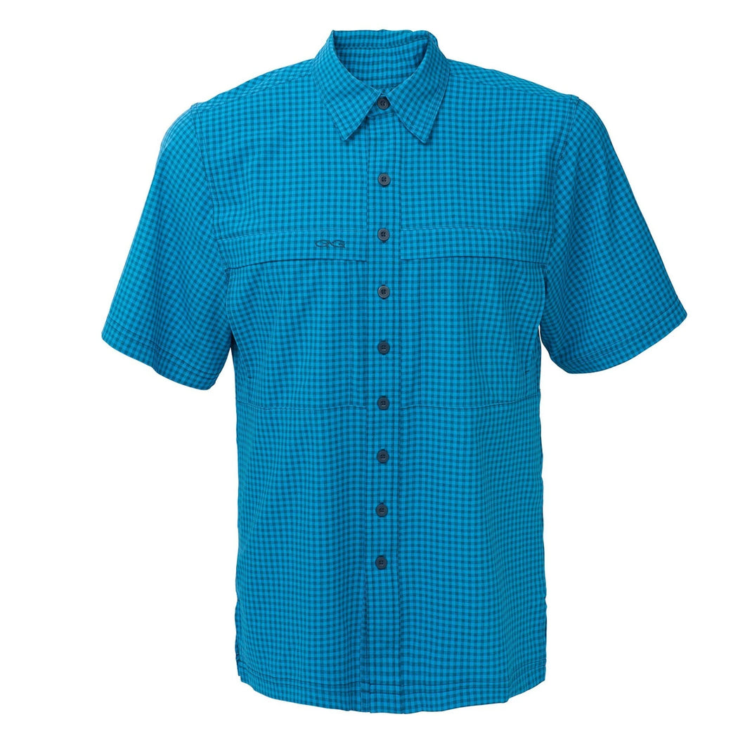 GameGuard Atlantic & Deep Water Short Sleeve Button Down TekCheck Men's Shirt