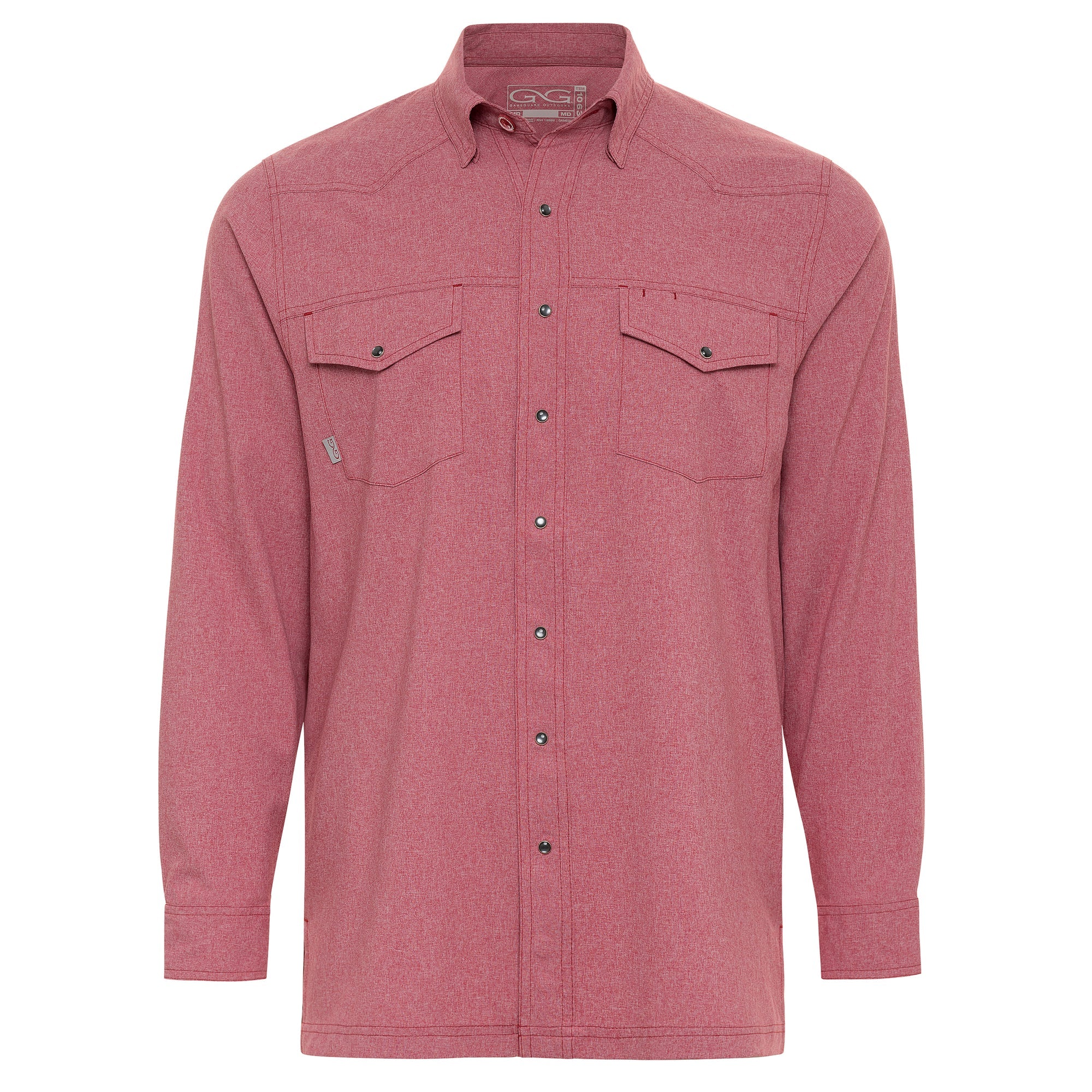 GameGuard Crimson Men's Pearl Snap Long Sleeve Shirt Dollar Western Wear GameGuard Crimson Men's Pearl Snap Long Sleeve Shirt Dollar Western Wear
