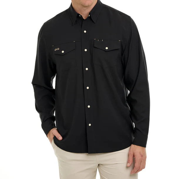 GameGuard Long Sleeve Caviar Men's Stockyard Shirt