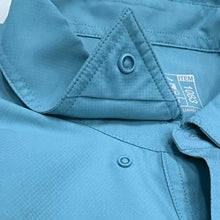 Load image into Gallery viewer, GameGuard Blue Waves Short Sleeve Classic Microfiber Men&#39;s Shirt
