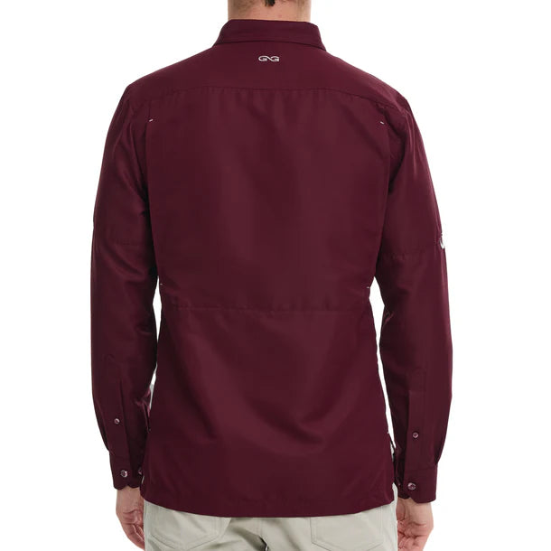 GameGuard Maroon Men's Explorer Long Sleeve Shirt