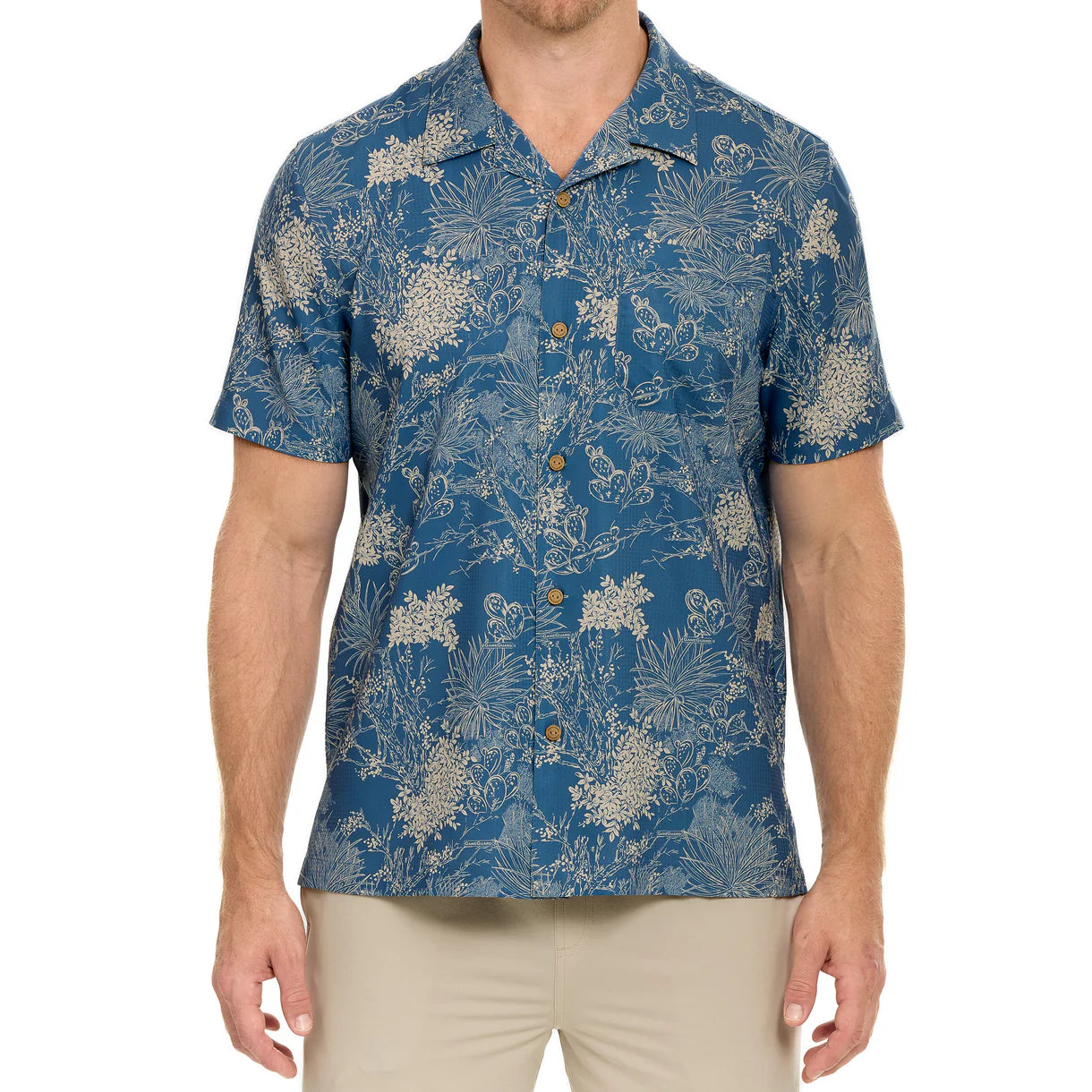 GameGuard Off-Road Blue Men's Voyager Short Sleeve Shirt