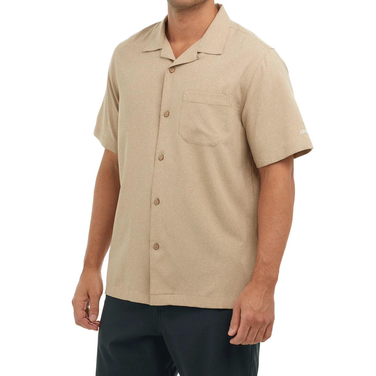 GameGuard Kahki Men's Camp Short Sleeve Shirt