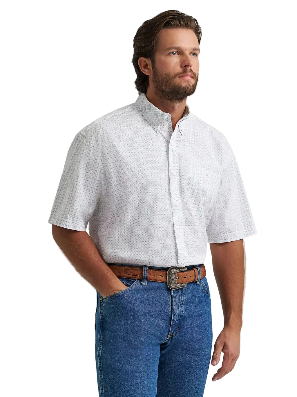 Wrangler George Strait Short Sleeve Men's Button Down Shirt