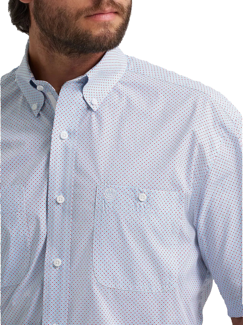 Wrangler George Strait Short Sleeve Men's Button Down Shirt – Dollar ...