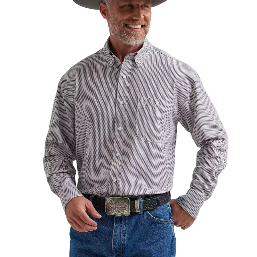 Wrangler George Strait Long Sleeve Men's Performance Button Down Shirt