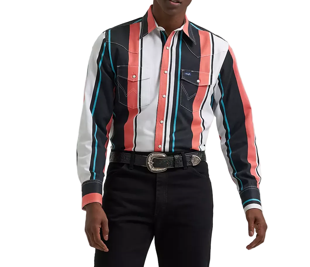 Wrangler Brushpopper Western Snap Workshirt
