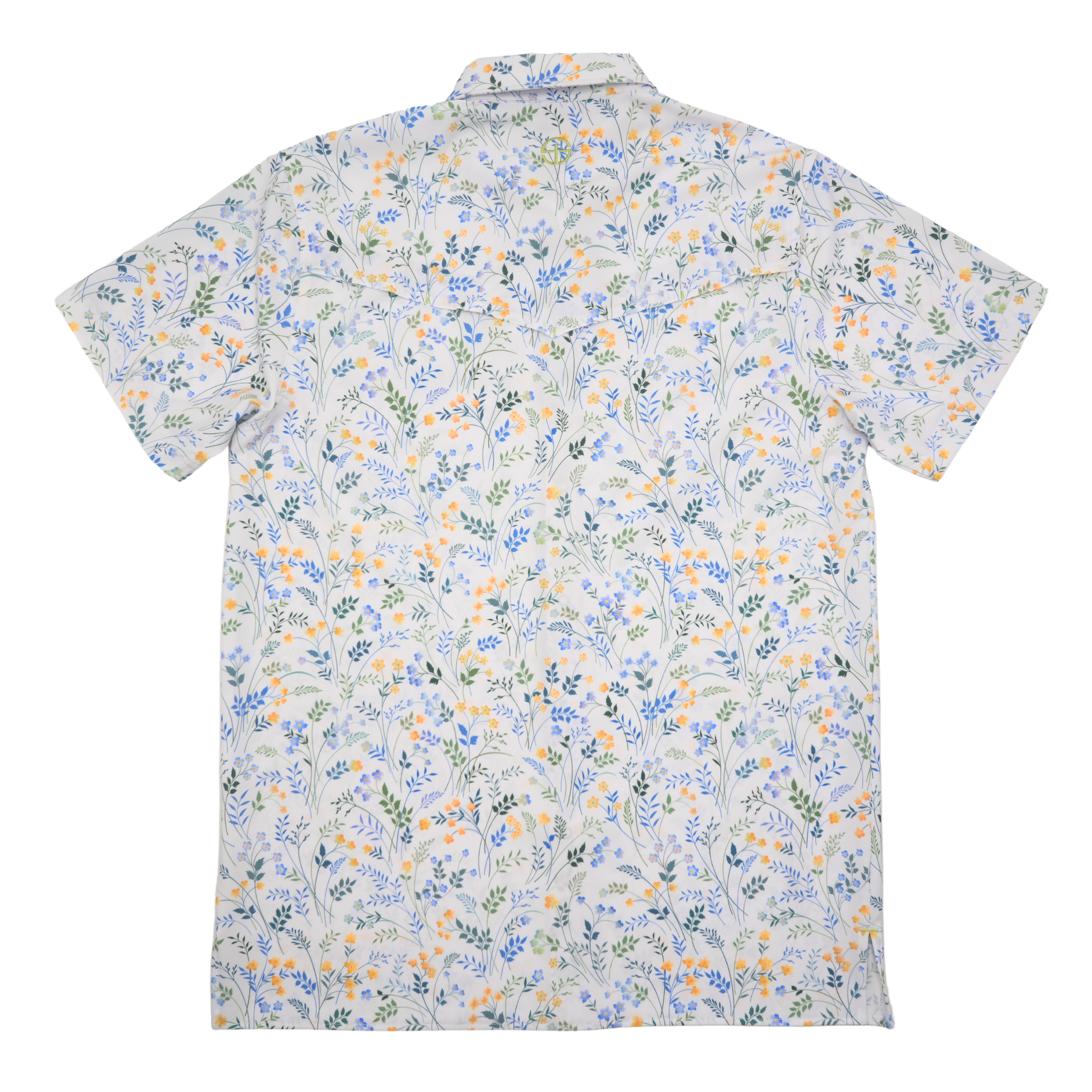 SanJac Wildflower Coahuila Short Sleeve Pearl Snap Men's Shirt