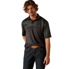 Load image into Gallery viewer, Ariat Charger 2.0 Color Block Black Polo
