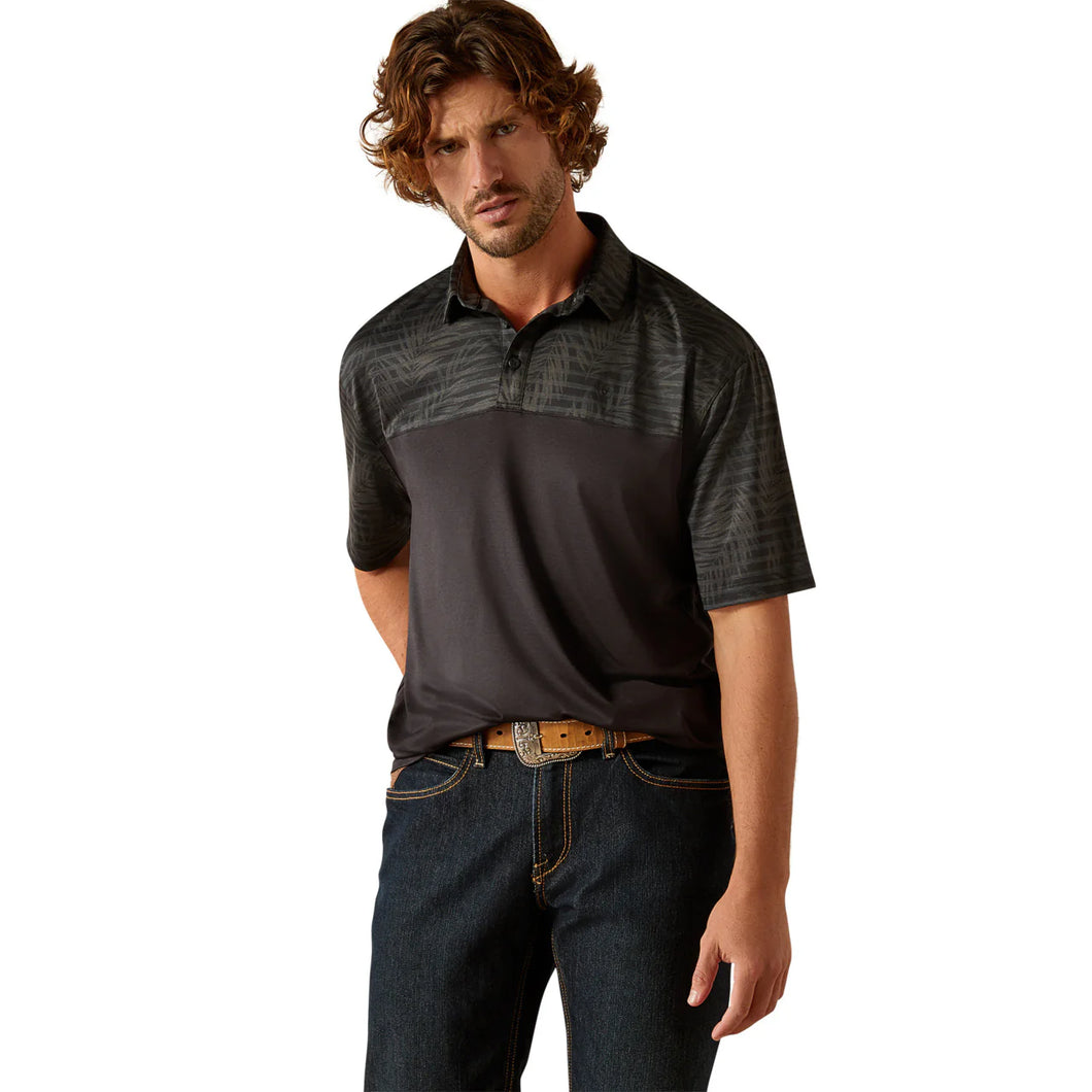 Ariat Charger 2.0 Color Block Black Polo