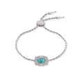 SpurWest Silver Ultra Mini Belt Buckle Oasis Bracelet
