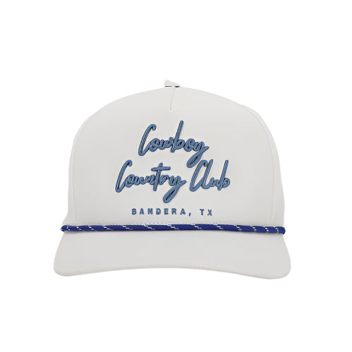 Cowboy Country Club Cursive Rope Cap