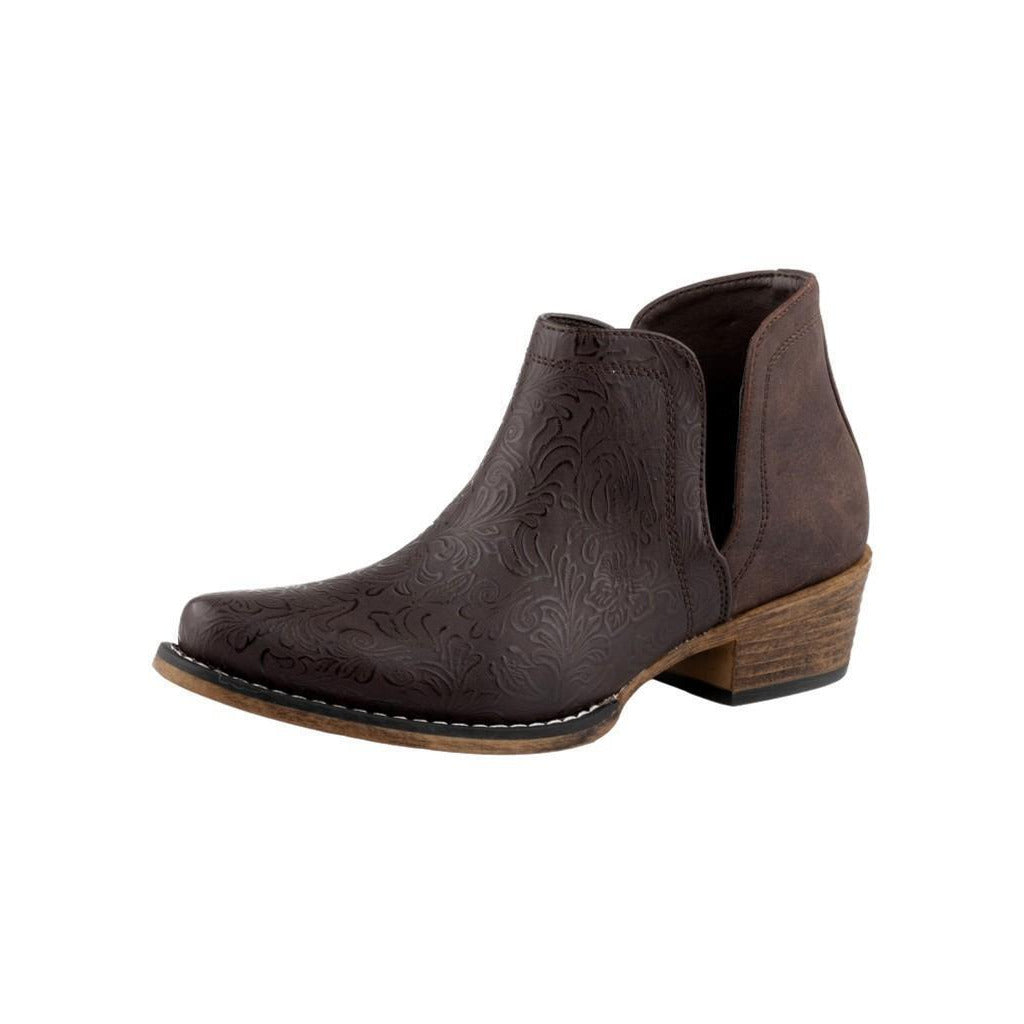 Roper Ladies' Brown Open Shortie Boot