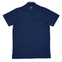 Load image into Gallery viewer, SanJac Navy Coahuila Short Sleeve Pearl Snap Men&#39;s Shirt
