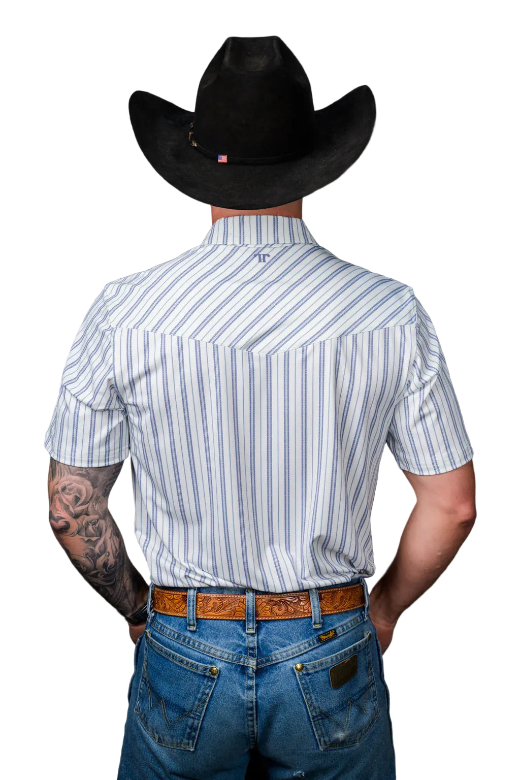 Ferrell "Jack" Short Sleeve Men's Pearl Snap Polo Shirt