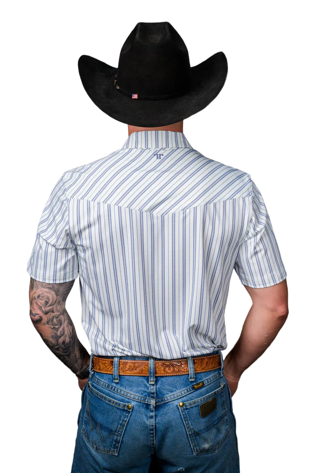 Ferrell "Jack" Short Sleeve Men's Pearl Snap Polo Shirt