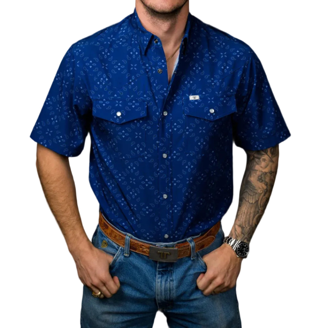 Ferrell "Tanner" Short Sleeve Pearl Snap Shirt