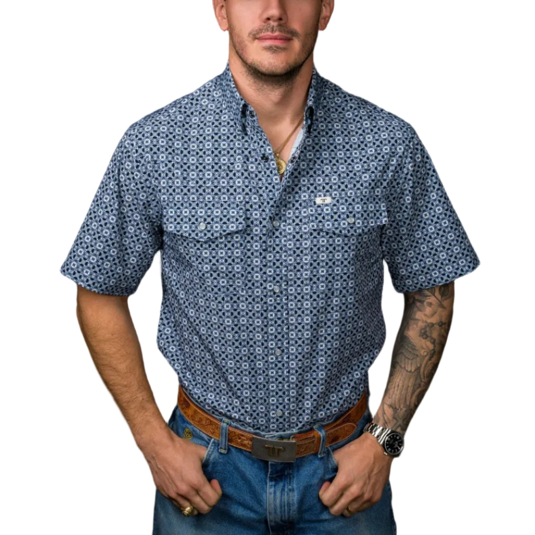 Ferrell "Emerson" Short Sleeve Men's Pearl Snap Shirt