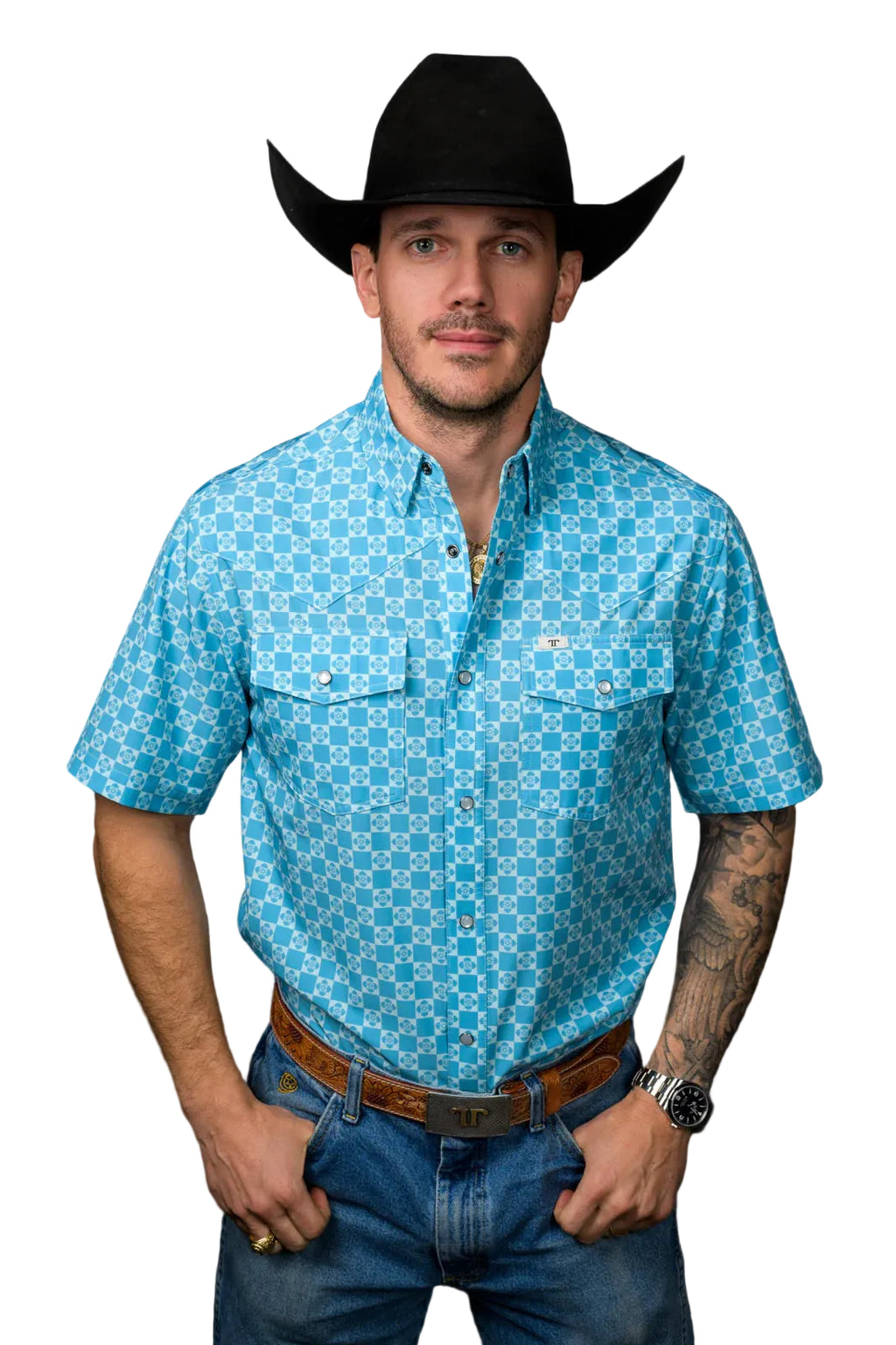 Ferrell "Prescott" Short Sleeve Men's Snap Shirt