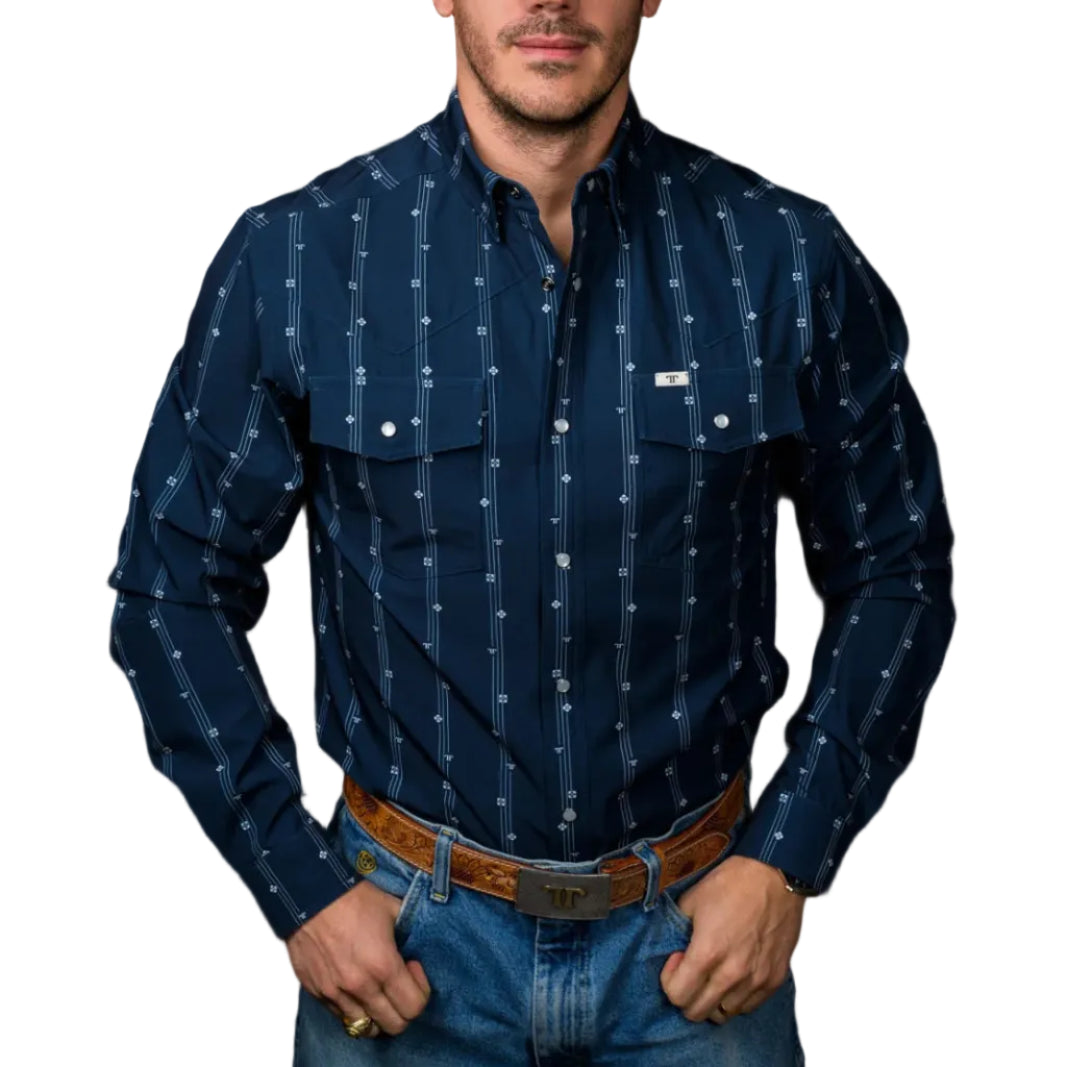 Ferrell "Kaden" Long Sleeve Men's Pearl Snap Shirt