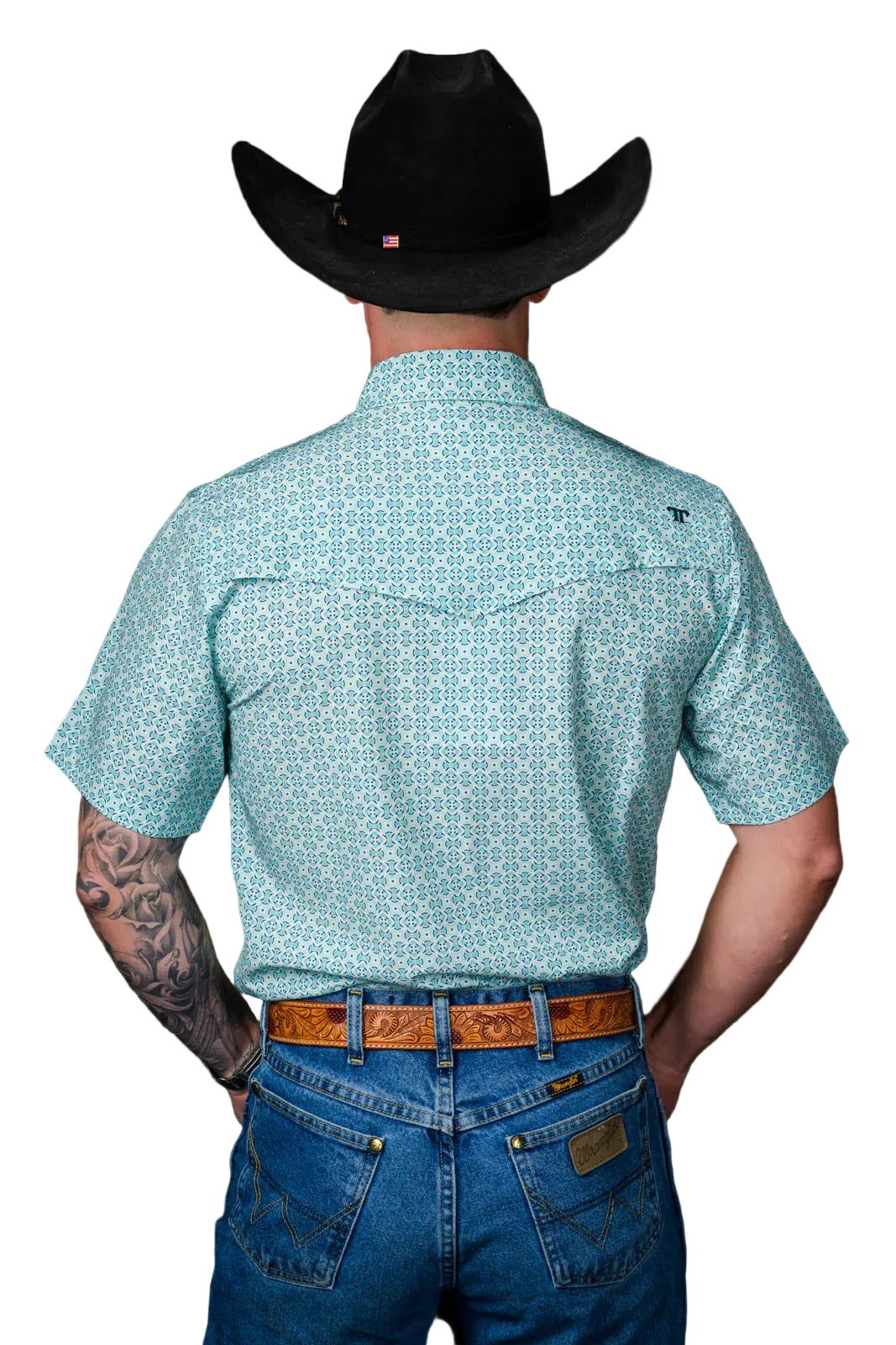 Ferrell "Pierce" Short Sleeve Men's Pearl Snap Shirt