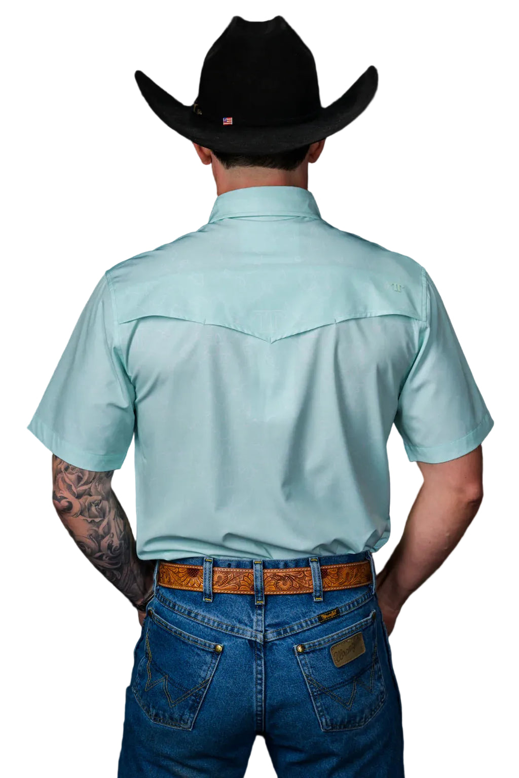 Ferrel Carson Short Sleeve Men's Perl Snap Shirt