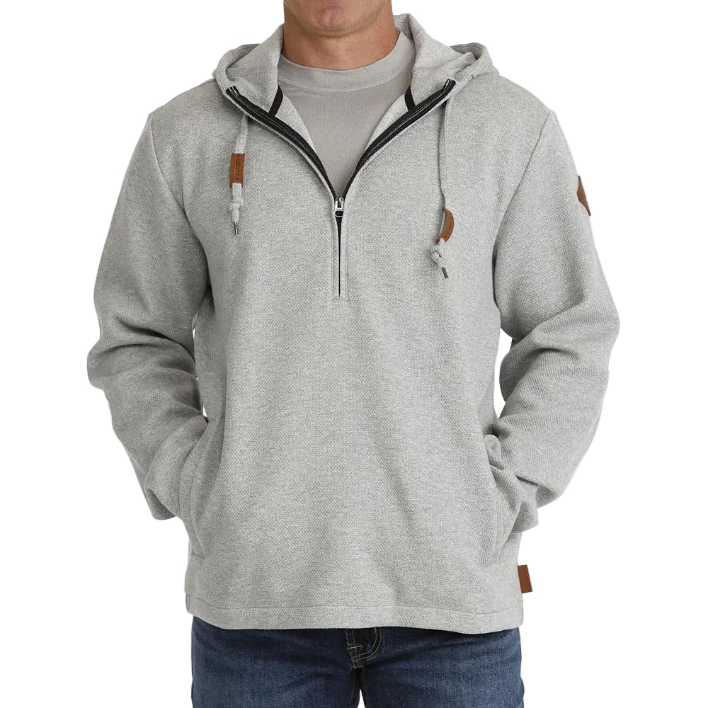 Cinch Grey Men's 1/4 Zip Hoodie