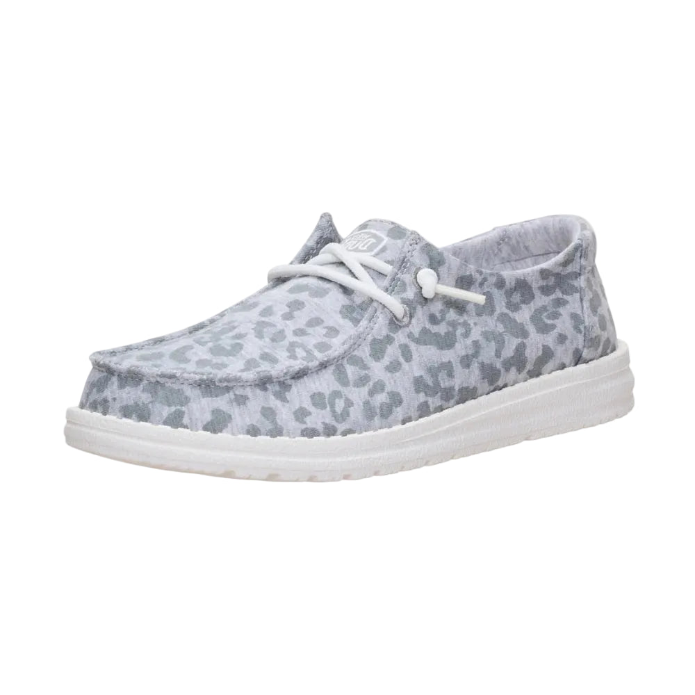 Hey Dude Wendy Stretch Jersey Leopard Ladies' Casual Shoe